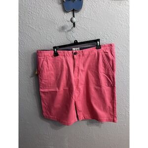 Jachs Chino Shorts Men's 40 Khaki Flat‎ Front Inseam 10.5 Inches Coral Color